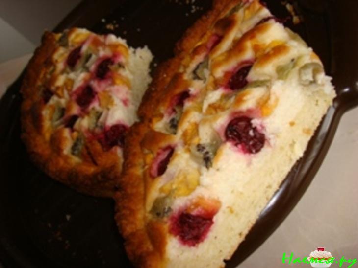 Творожный пирог с творожно-сырной начинкой