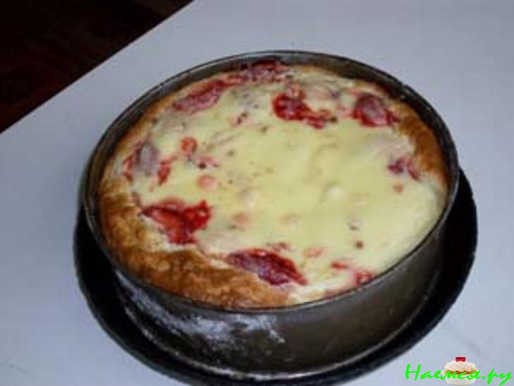 Абрикосово-клубничный пирог