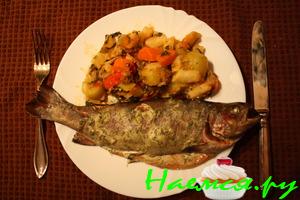 Речная форель запеченая с тимьяном