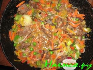 Рагу с овощами и телятиной