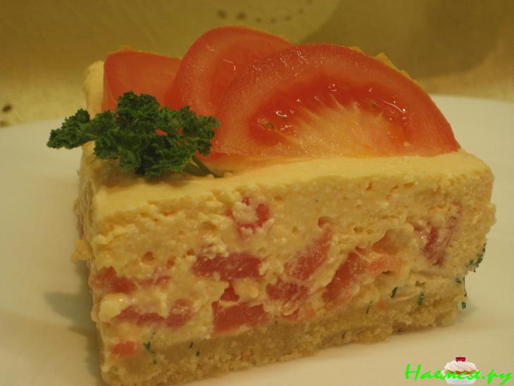 Сырный террин с помидорами