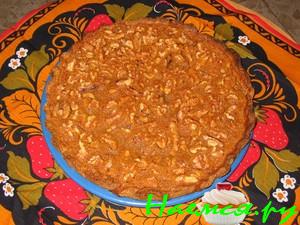 Карамельно-ореховый торт