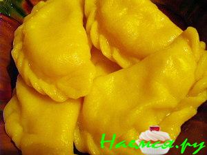 Вареники с картошкой курицей и чесноком