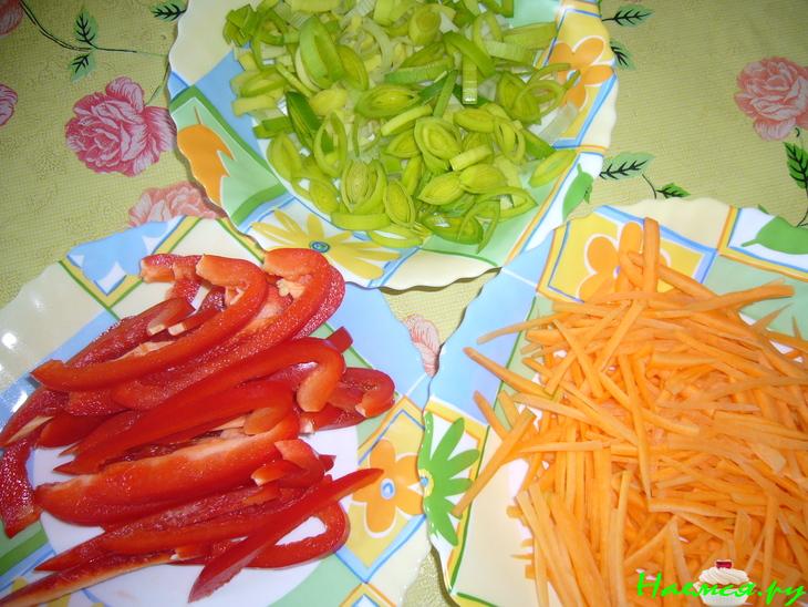 Бамия с овощами и имбирем Бамия с овощами и имбирем