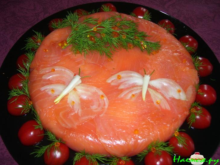 Завтрак из лосося