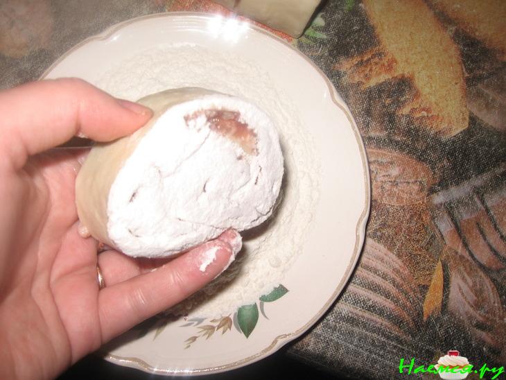 Мясные розочки в томатно-овощной заливке