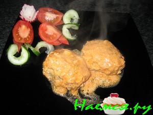 Ленивые голубцы в сметанно-томатном соусе