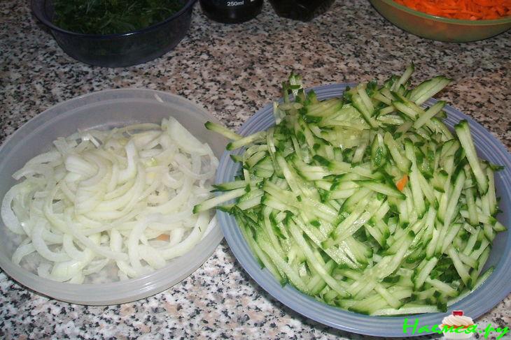 Корейский салат со свининой