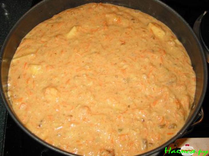 Морковно-овсяный пирог