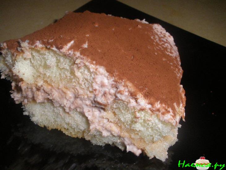 Малиновый тирамису с домашним маскарпоне