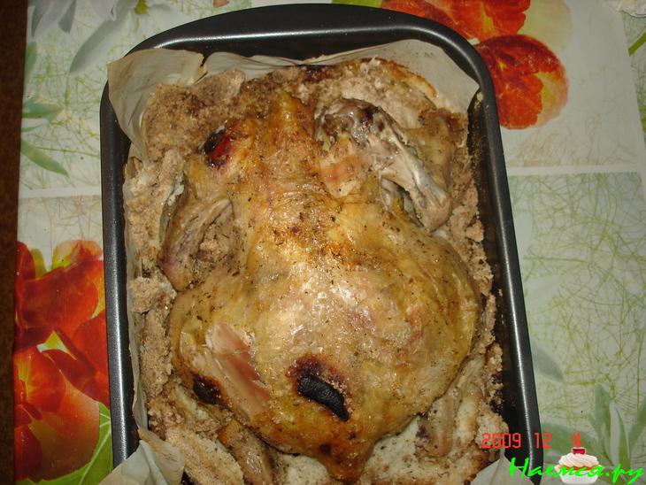 Курица в соли (способ приготовления)