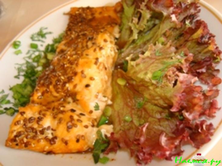 Лосось в пикантном соусе Лосось в пикантном соусе