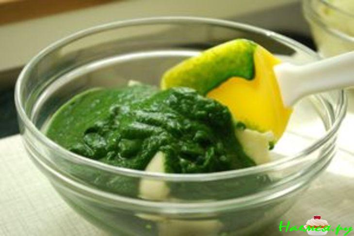 Картофельно-шпинатное пюре  