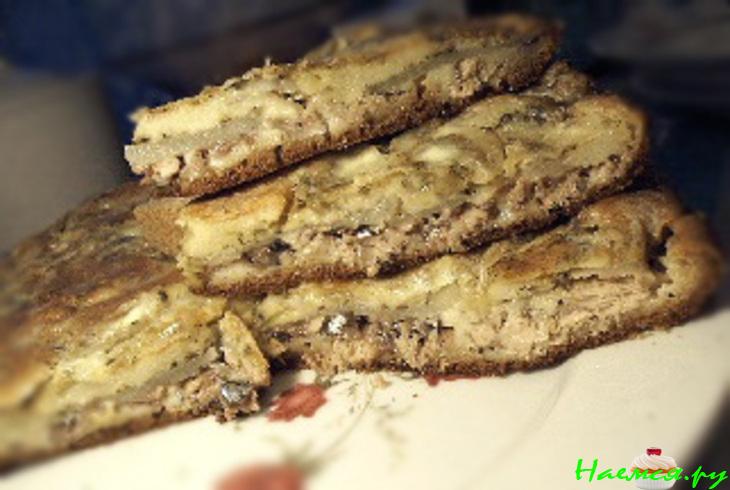 Рыбный пирог на скорую руку