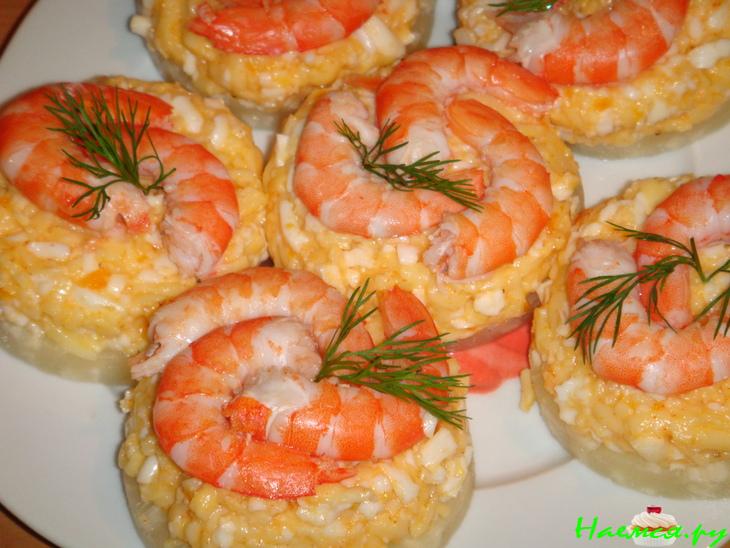 Креветки на кольцах Креветки на кольцах