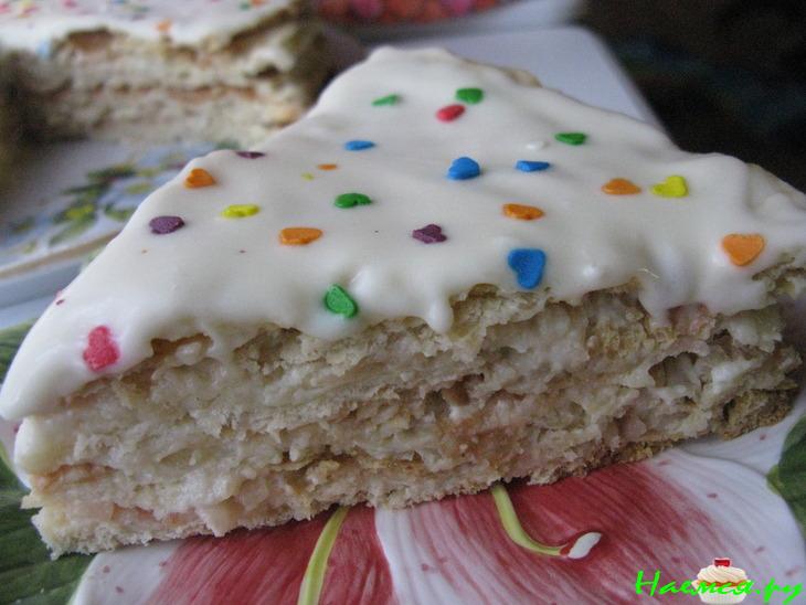 Торт 'Яблочный аромат', коржи на пиве