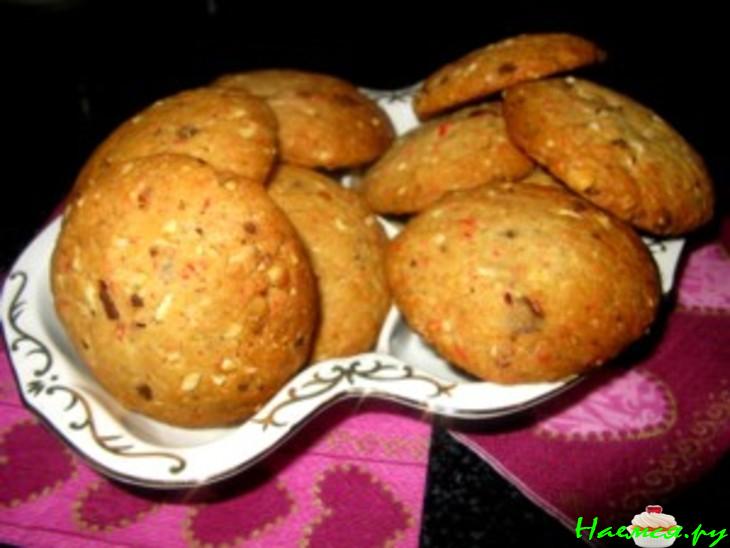 Печенье с белым шоколадом, ореxами и кокосовой стружкой