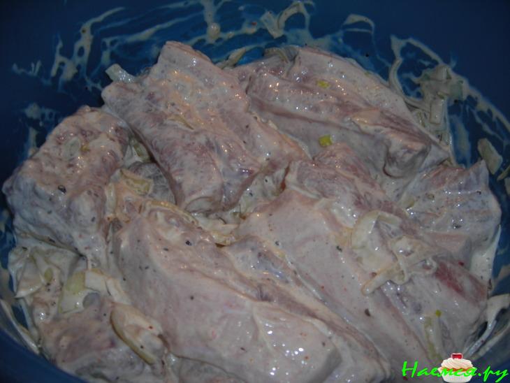 Свиные рёбрышки, приготовленные в "рукаве"