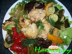 Овощной салат и Овощное рагу Овощной салат и Овощное рагу