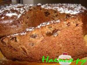 Кекс с красным вином и черносливом