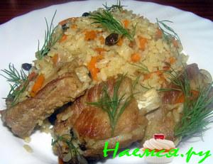 Свиные ребрышки с рисом Свиные ребрышки с рисом