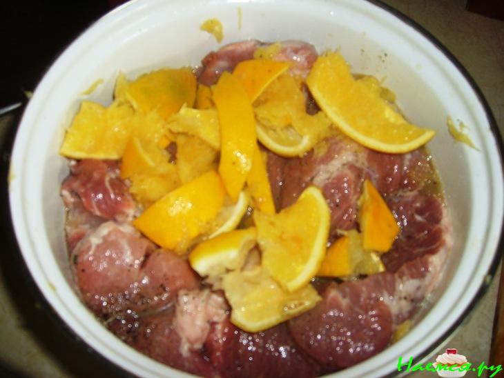 Свинина с апельсинами