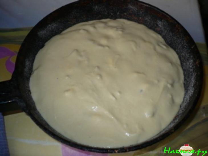 Пирог с капустой "Нежность" (заливной) Пирог с капустой "Нежность" (заливной)