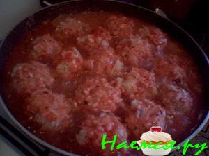 Ёжики в томатном соусе