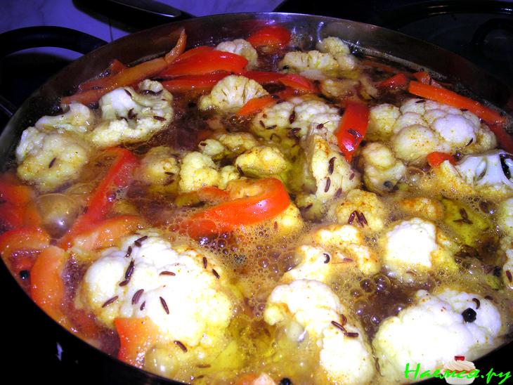 Закуска из цветной капусты в маринаде