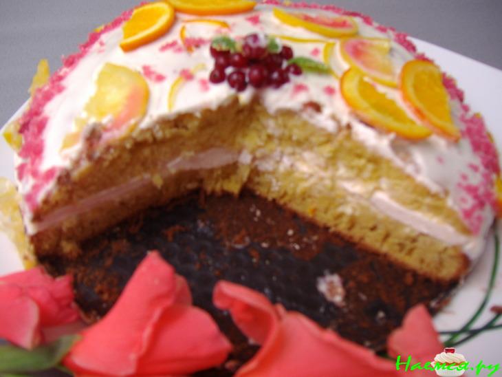 Торт "Апельсиновая нежность"