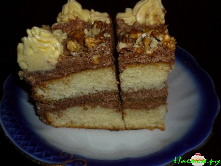 Торт бисквитный с кремом "Любимый"