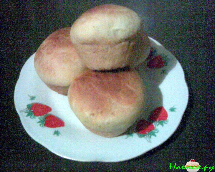 Постные булочки с рыбной икрой (икра минтая)