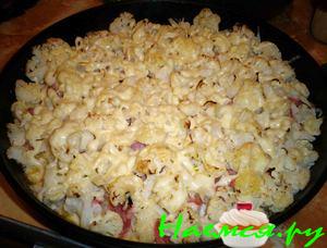 Цветная капуста с ветчиной Цветная капуста с ветчиной