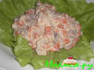 Салат с селёдкой и морковкой Салат с селёдкой и морковкой
