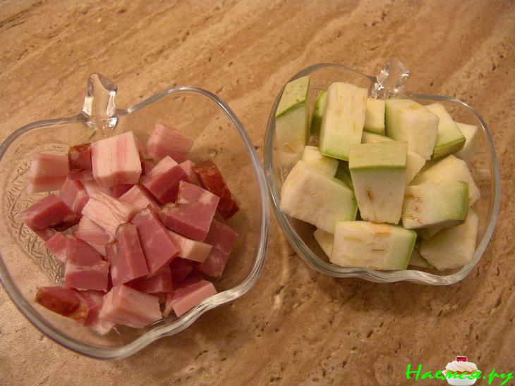 Ужин за 20 мин с беконом и кабачком (4)