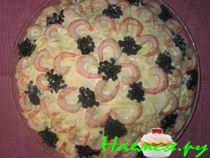 Салат слоеный "Сказки Нептуна"