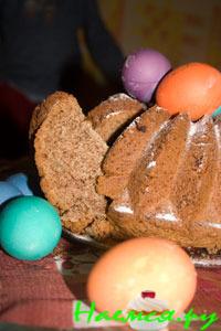 Кекс с горьким шоколадом и орехами