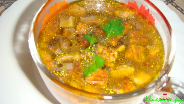Суп из белых грибов (постный)