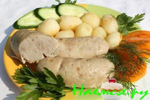 Сардельки домашние на пару