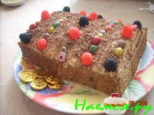 Торт "Пиратский сундук" Торт "Пиратский сундук"