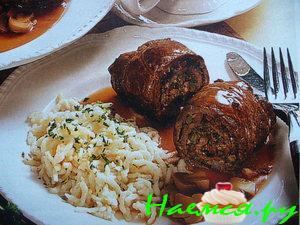 Говядина с шампиньонами