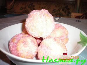 Пирожное "Персики"  со сгущенкой и орешками