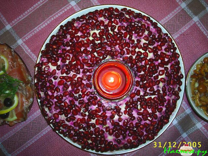 "Гранатовый браслет" слоеный (вариация на тему) "Гранатовый браслет" слоеный (вариация на тему)