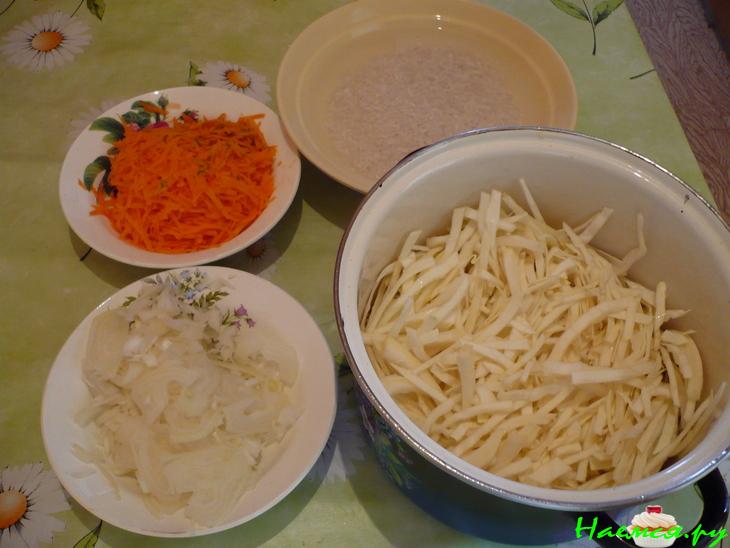 Ленивые вегетарианские голубцы