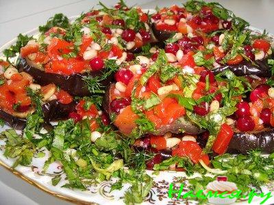 Баклажаны с перцем