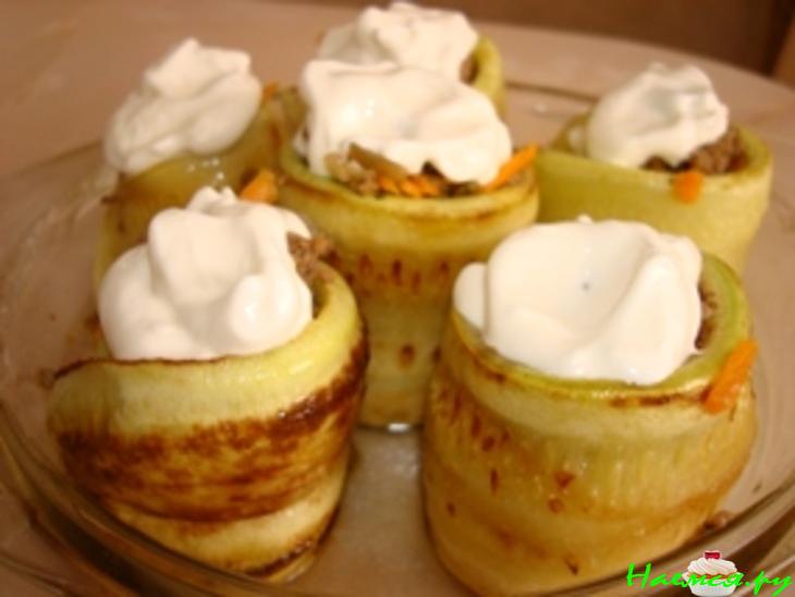 Кабачковые цилиндры