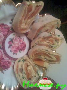 Рулеты с красной рыбой