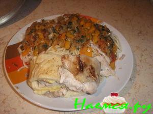 Куриный рулет, запеченный в фольге