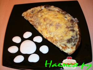 Омлет с печенью запечёный