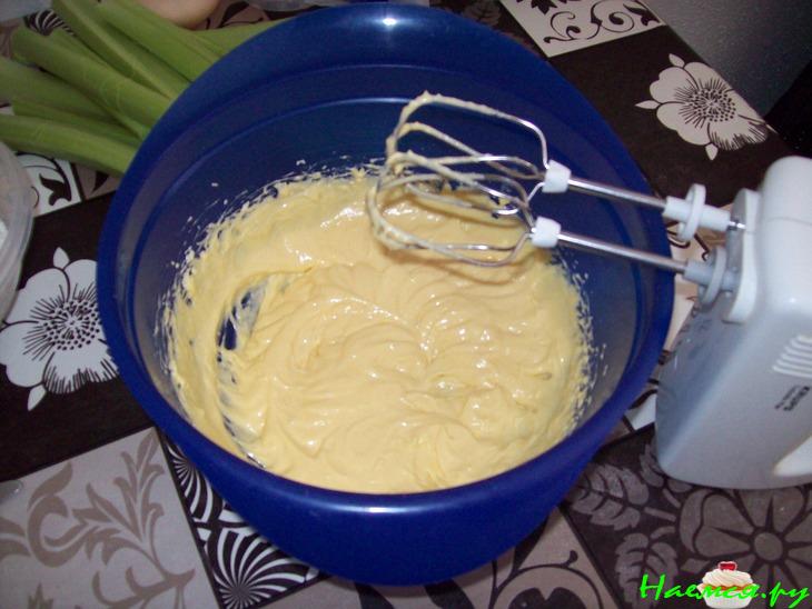 Пирог с ревенем и яблоками 